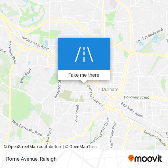 Rome Avenue map