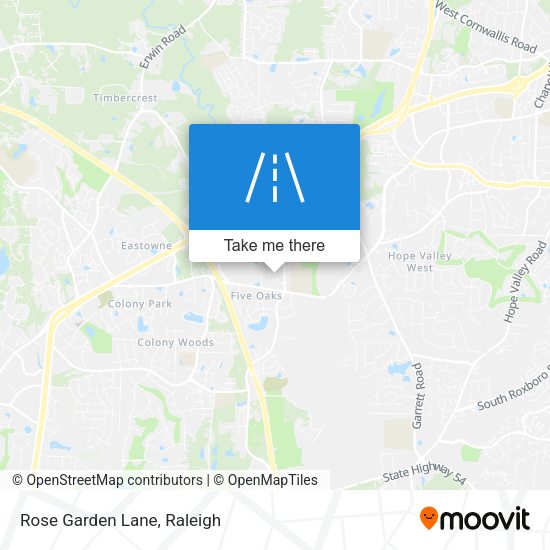 Mapa de Rose Garden Lane