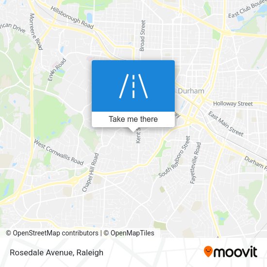 Mapa de Rosedale Avenue