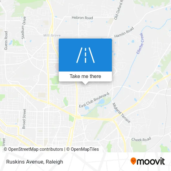 Ruskins Avenue map