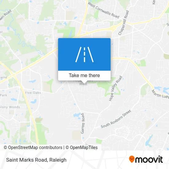 Saint Marks Road map