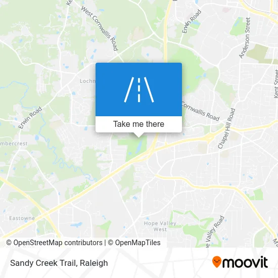 Sandy Creek Trail map