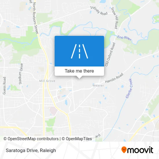 Saratoga Drive map