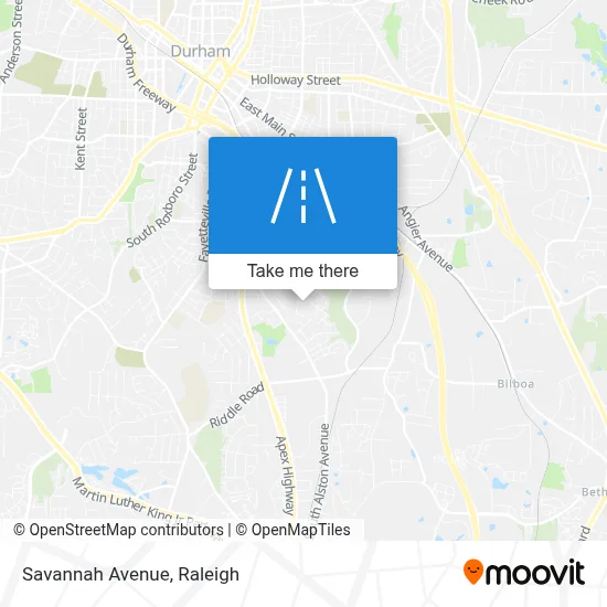 Savannah Avenue map
