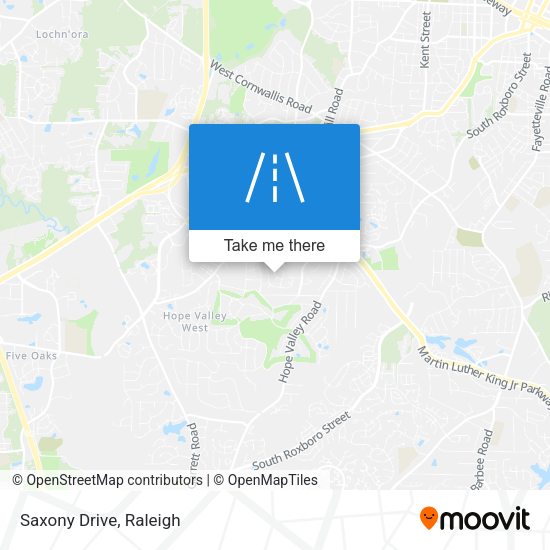 Mapa de Saxony Drive