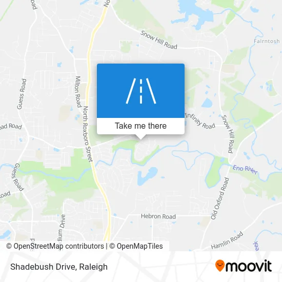 Shadebush Drive map