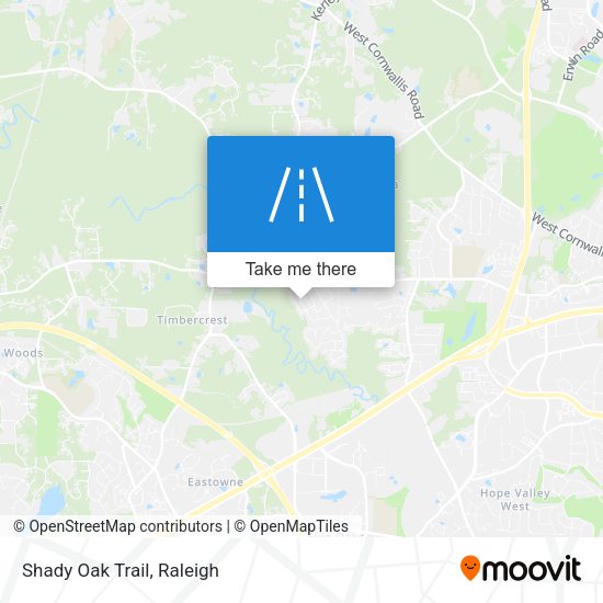 Mapa de Shady Oak Trail