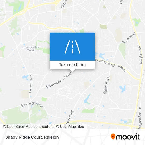 Shady Ridge Court map