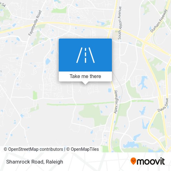 Mapa de Shamrock Road