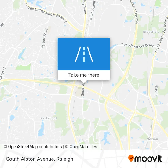 South Alston Avenue map