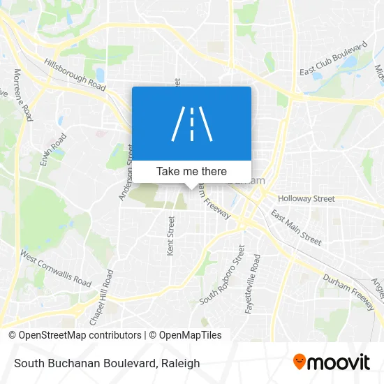 South Buchanan Boulevard map