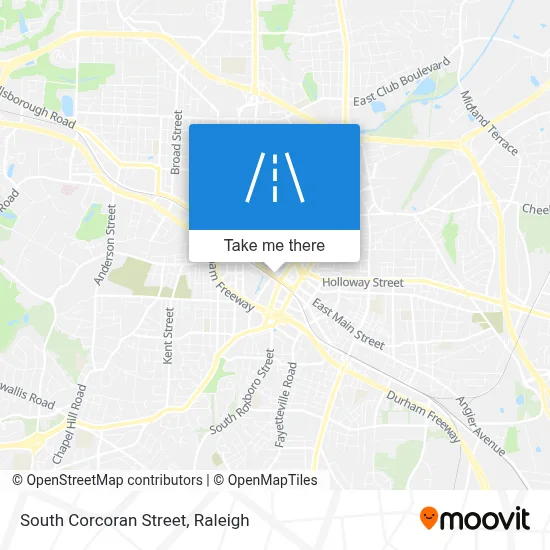 South Corcoran Street map