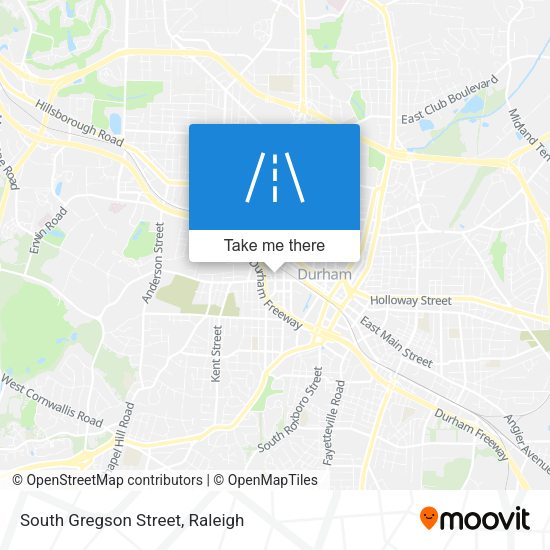 Mapa de South Gregson Street