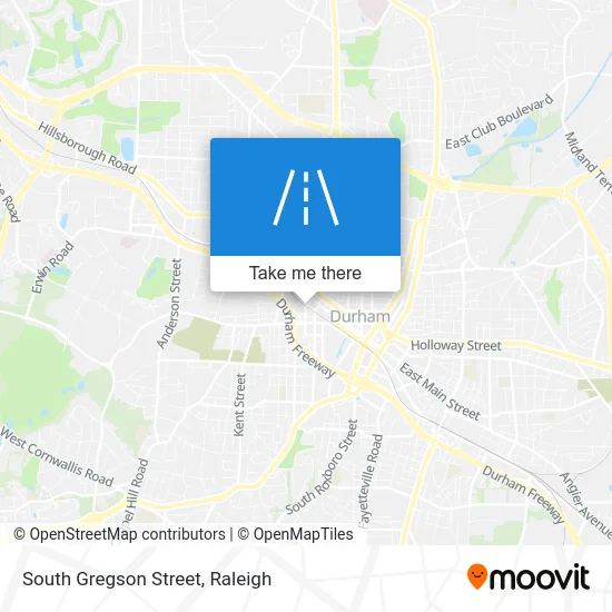 South Gregson Street map