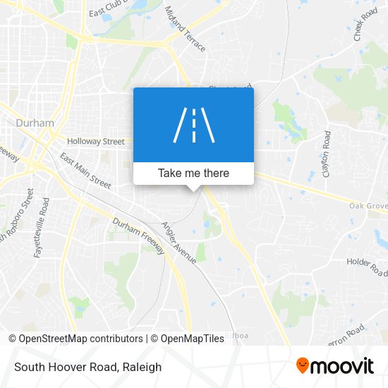 South Hoover Road map