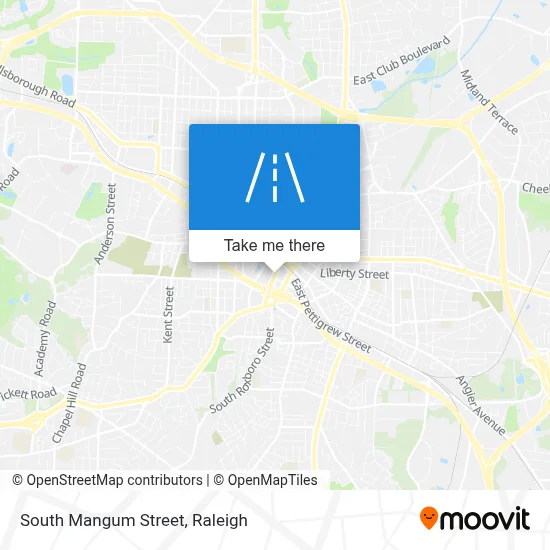 South Mangum Street map