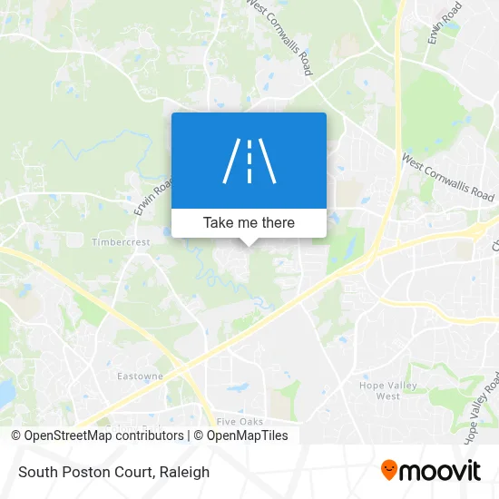South Poston Court map