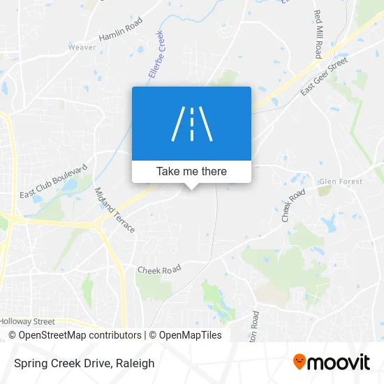 Spring Creek Drive map