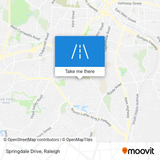 Mapa de Springdale Drive