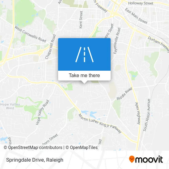 Springdale Drive map
