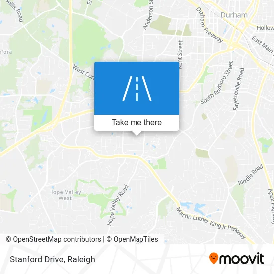 Stanford Drive map