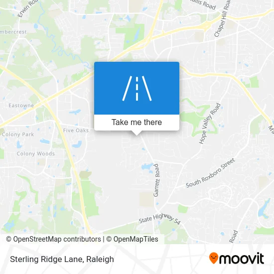 Sterling Ridge Lane map