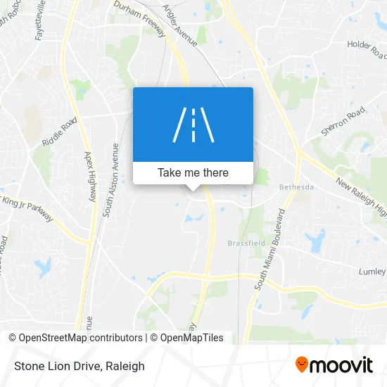 Stone Lion Drive map