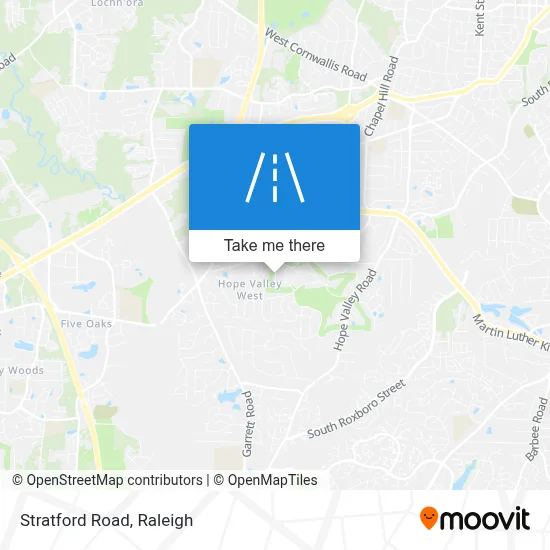 Stratford Road map
