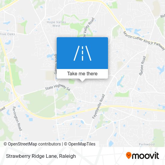 Mapa de Strawberry Ridge Lane