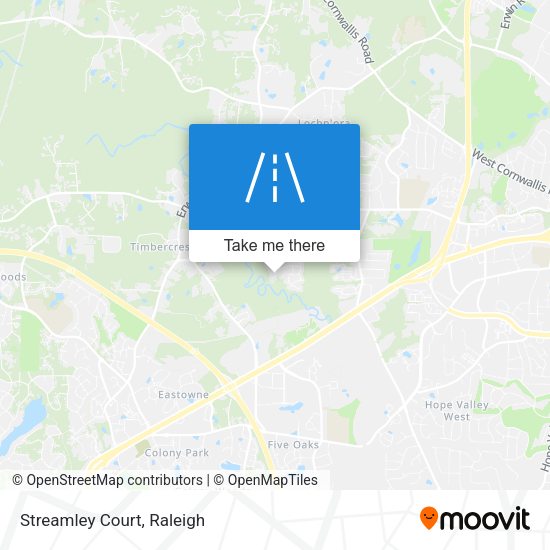 Mapa de Streamley Court