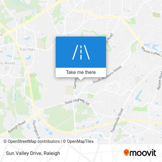 Mapa de Sun Valley Drive