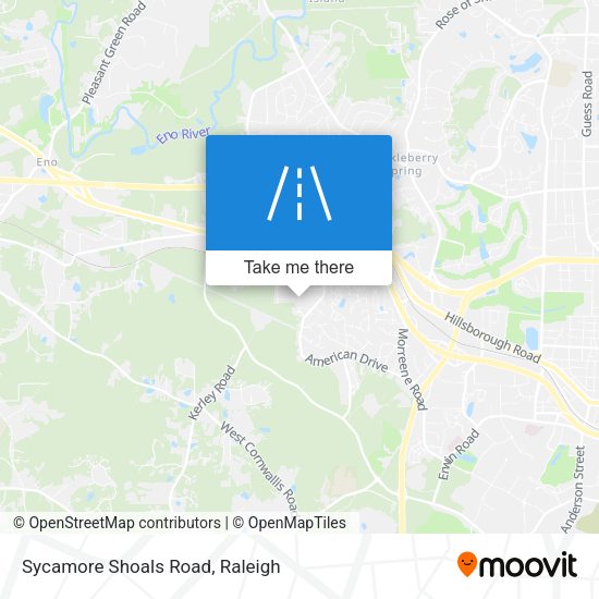 Sycamore Shoals Road map
