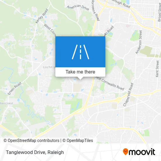 Tanglewood Drive map
