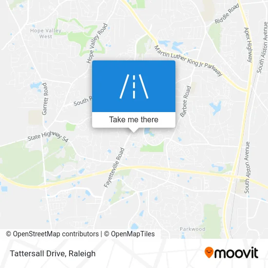 Tattersall Drive map