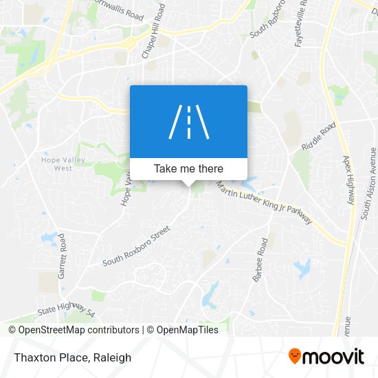 Mapa de Thaxton Place