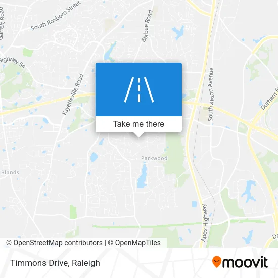 Timmons Drive map