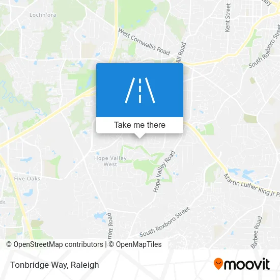Tonbridge Way map