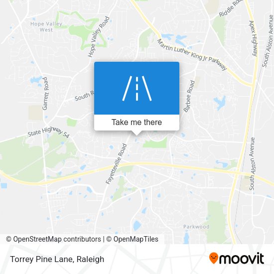 Torrey Pine Lane map