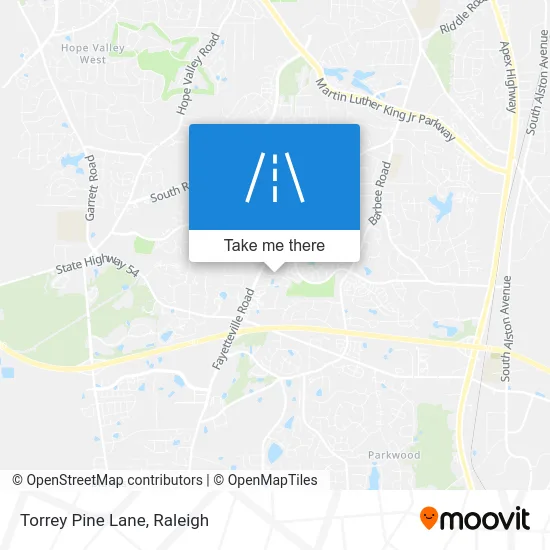Torrey Pine Lane map