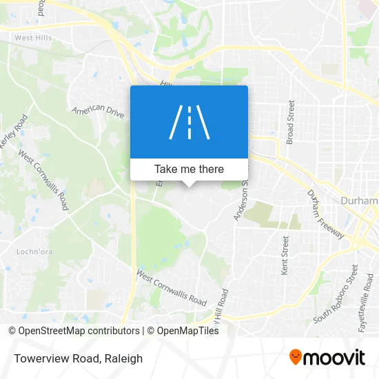 Towerview Road map