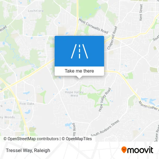 Tressel Way map