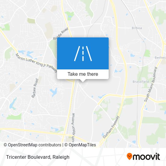 Tricenter Boulevard map