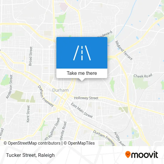 Tucker Street map