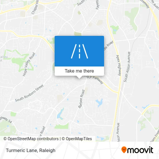 Turmeric Lane map