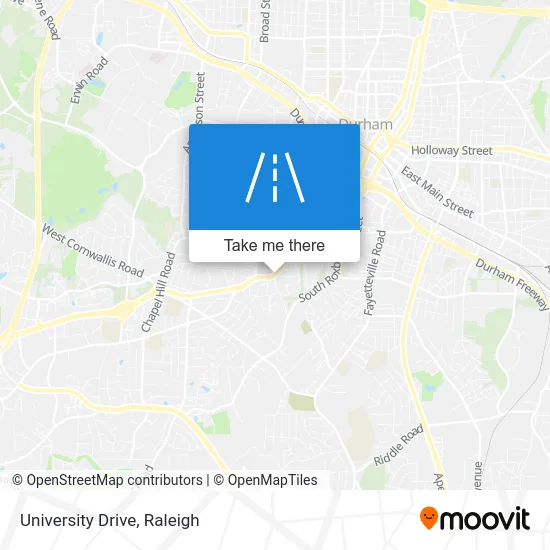 University Drive map