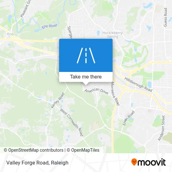 Valley Forge Road map