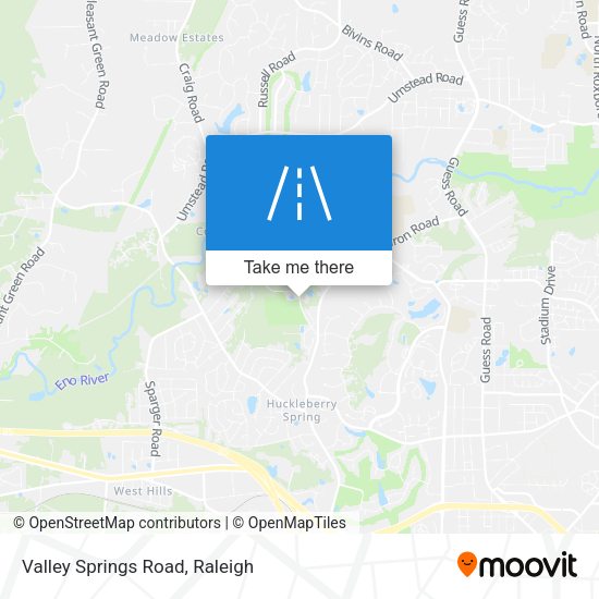 Mapa de Valley Springs Road