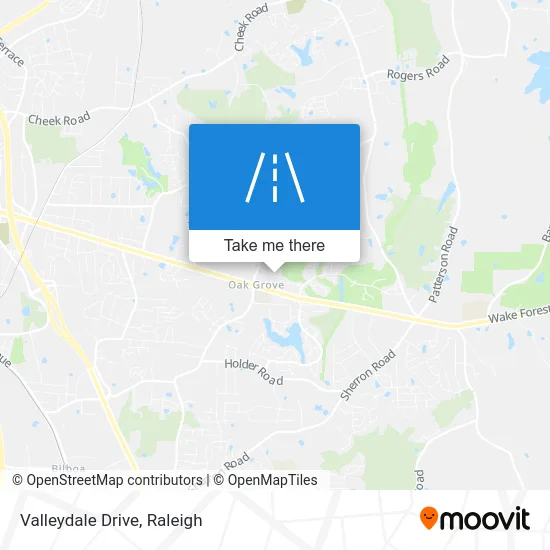 Valleydale Drive map
