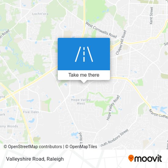 Mapa de Valleyshire Road