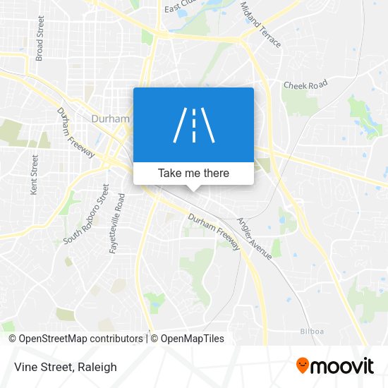 Mapa de Vine Street